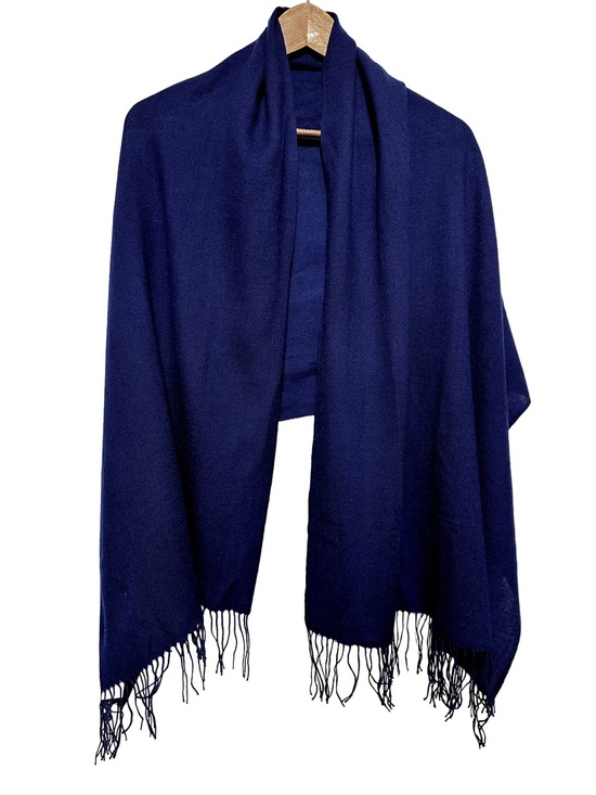 pashmina Accessories - LUXE CASHMERE PASHMINA Wrap Shawl Fringe Minimalist Soft Sheer